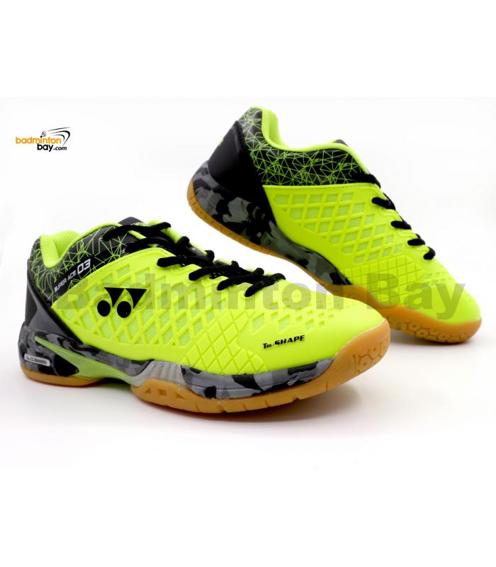 Yonex Super Ace 03 Lime Yellow Badminton Shoes With Tru Cushion 