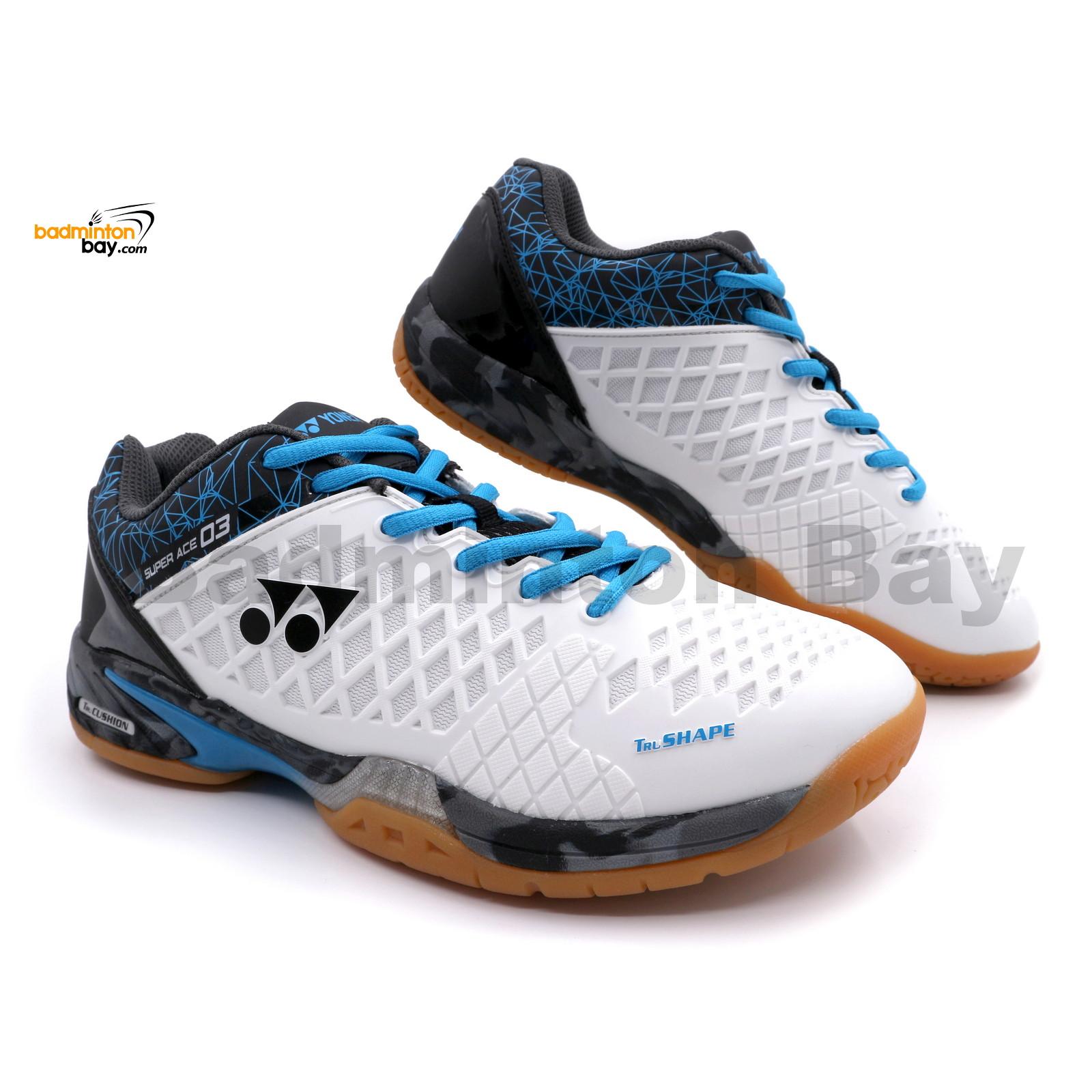 Yonex Super Ace 03 White Badminton Shoes With Tru Cushion