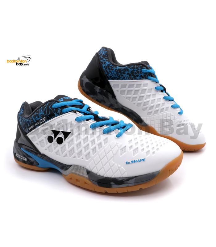 Yonex Super Ace 03 White Badminton Shoes With Tru Cushion 