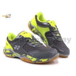 Yonex Super Ace V Grey Lime Indoor Badminton Court Sports Shoes With Tru Cushion 