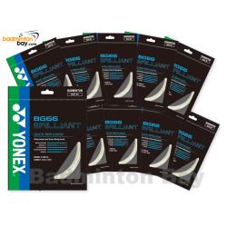 10 pieces Assorted Color Yonex BG66 Brilliant 10m Made In Japan Badminton Strings