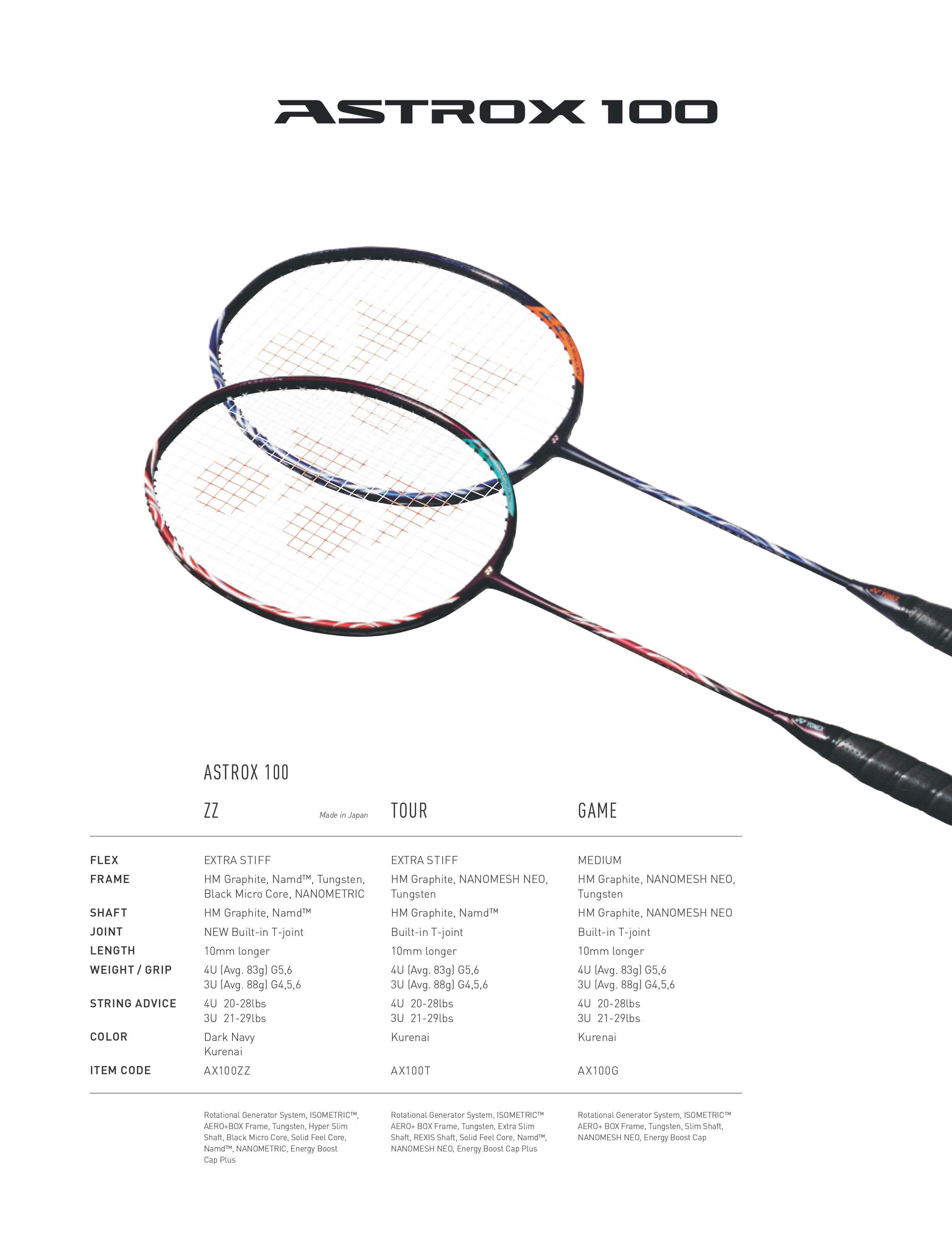 Yonex Astrox 100 Racket